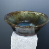 Shin'en handgemachte Keramikschale Saphirblau Wabi-Sabi