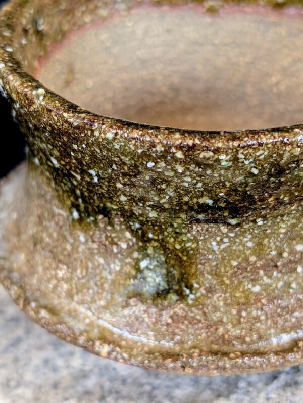 Tsuchi Wabi-Sabi Whiskey Tumbler Detail Glasur