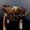 Handgemachte Wabi-Sabi Schale Jōmon no Utsuwa auf vier Füßen