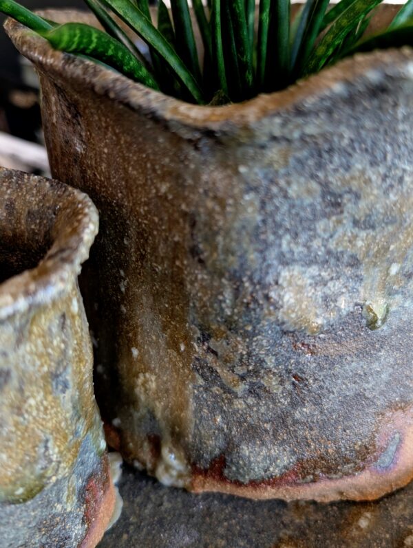 Botanisches Arrangement und Pflanzendeko im Wabi-Sabi Vasen Set