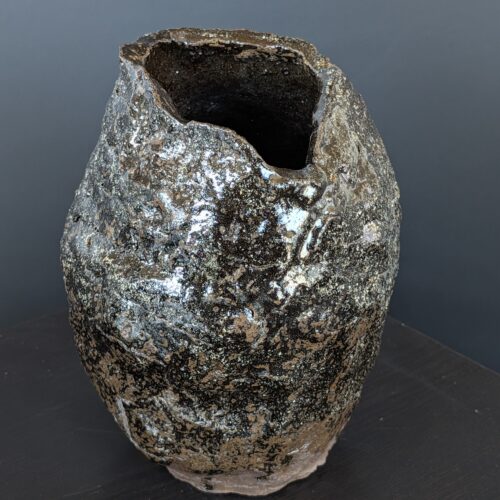 Wabi-Sabi Vase Kuro-Iwa Black Rock, Videoansicht, WabiSui ArtLab